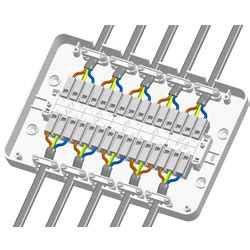 surewire 6 way junction box|maintenance free lighting junction box.